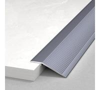 WORDFUN Perfil De Transición para Suelo Desnivel, Reductor De Umbral Altura 8-35mm, Tira De Umbral De Suelo De Aluminio, Rampa De Transición De Puerta, Ancho: 4.2/7/10cm, Largo: 90 Cm(IronGray,10cm)