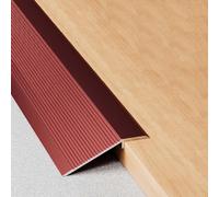 WORDFUN Perfil De Transición para Suelo, Tira De Umbral 10cm Extra Ancho De Aluminio, Reductor De Umbral Altura 10mm-35mm, Tapajuntas para Suelo, Longitud 90cm, Negro/Plata/Oro(Red)