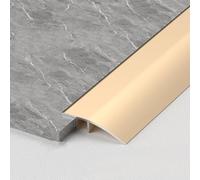 WORDFUN Perfil De Transición para Suelo, Tira De Umbral para Suelo Desnivel, Puente La Altura Entre 8-35mm, Barra De Transición De Puerta, Rampa De Umbral De Puerta De Aluminio(Gold,4.2cm)