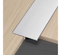 WORDFUN Perfil En T De Metal, Riel De Umbral De Puerta De Aluminio, 3x90cm Tira De Cubierta De Costura De Umbral, Floor Transition Strip, para Suelos De Madera, Baldosas Y Alfombras(Silver,20mm)