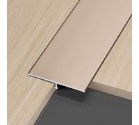 WORDFUN Perfil En T De Metal, Riel De Umbral De Puerta De Aluminio, 3x90cm Tira De Cubierta De Costura De Umbral, Floor Transition Strip, para Suelos De Madera, Baldosas Y Alfombras(Purplegold,30mm)