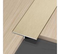 WORDFUN Perfil En T De Metal, Riel De Umbral De Puerta De Aluminio, 3x90cm Tira De Cubierta De Costura De Umbral, Floor Transition Strip, para Suelos De Madera, Baldosas Y Alfombras(Copper,40mm)