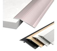 WORDFUN Rampa De Umbral De Puerta De Aluminio, Banda De Transición para Umbral De Puerta 10-35mm, Perfil De Unión para Suelos, Tapajuntas para Pisos, Laminados De Baldosas para Laminado(PurpleGold)