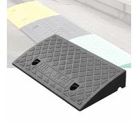 WORDFUN Rampa para Bordillos Antideslizantes, Rampas De Plástico Portátiles, Rampas De Umbral Altura 10/11/12cm Rampa De Elevación para Coche, Moto, Silla De Ruedas, Andador