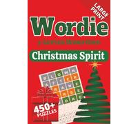 Wordie 5-Letter Word Grid Puzzles: Christmas Spirit: 450+ Christmas-Themed Classic Word Grid Puzzles | Large Print 6x9 | Holiday Fun for the Whole Family | Perfect Stocking Stuffers