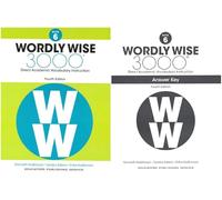 Wordly Wise 3000® 4th Edition Book 6 Bundle SET - Student Book and Answer Key - Direct Academic Vocabulary Instruction for Grade 6