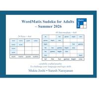 Wordmatix Sudoku for Adults - Summer 2026 Paperback Edition (now in Landscape)