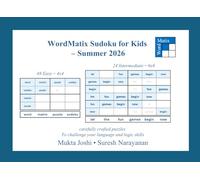 WordMatix Sudoku for Kids - Summer 2026 (Word Sudoku - Word Puzzles with a twist for an exciting brain workout)