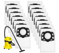 wordmouk Bolsas de Aspiradora para Karcher WD3 WD2 Plus KFI 357 | 15 Bolsa de Polvo de Recambio para Kärcher KWD1 KWD2 KWD3 SE 4001 SE 4002
