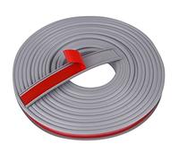 wordmouk En Forma de U Muebles Cantos Flexible TPE Autoadhesivo Tira Protectora de Cantos de Chapa de Madera para Armarios de Bricolaje Tablero de Madera Mesa Silla Estantes 25mm*5m Gris