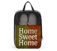 Words Home Sweet Home - Bolsa para zapatos de golf, color verde y marrón