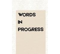 Words in Progress Digital Notebook | Minimal Aesthetic Writing E-Notebook for Drafts, Journaling & Notes