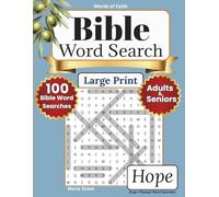 Words of Faith Bible Word Search - Hope: 100 Large Print Bible Word Search Puzzles for Adults | Christian Scripture Activity Book