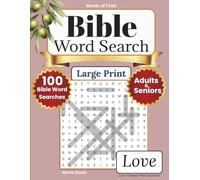 Words of Faith Bible Word Search - Love: 100 Large Print Bible Word Search Puzzles for Adults | Christian Scripture Activity Book