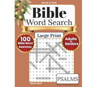 Words of Faith Bible Word Search - Psalms: 100 Large Print Bible Word Search Puzzles for Adults | Christian Scripture Activity Book