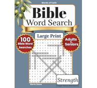Words of Faith Bible Word Search - Strength: 100 Large Print Bible Word Search Puzzles for Adults | Christian Scripture Activity Book