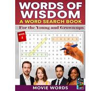 WORDS OF WISDOM - Words from the Movie world: Word Search Book for All Ages, Theme Movie words