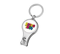 Words Peace Love in Colorful Bold Letters - Cortaúñas para los pies, cortador profesional de uñas para mujeres y hombres