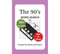 Wordsearch 90's Music and Trends: A fun, easy to read 55 wordsearch puzzles; for adults and teens