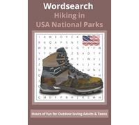 Wordsearch Hiking in USA National Parks: Wordsearch puzzle with Easy to Read Print about Hiking, USA National Parks, Outdoors and More ! 6x9 inches, ... …Gift for Vacations, Holidays and Relaxation
