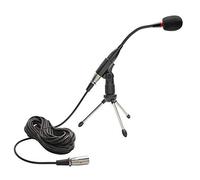 WordSentry Professional - Micrófono cardioide unidireccional de 48 voltios con base de trípode y diseño de metal resistente ajustable (negro)