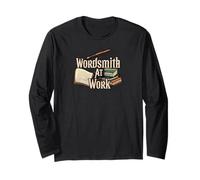 Wordsmith At Work Vintage Writer & Author Pen Book Lover Manga Larga
