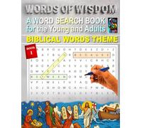 Wordss of Wisdom - Bible Series: Word Search Book for All ages. Theme Bible Words