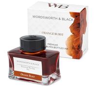 Wordsworth and Black Botella de tinta para pluma estilográfica (50 ml), [Naranja], Tinta embotellada Plumas estilográficas; Botella de diseño clásico Flujo suave 50 ml