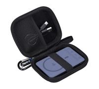 worfty Funda para batería externa Baseus Picogo de 0.3 pulgadas 0.5 pulgadas, ultra delgada, 5000 mAh, cargador portátil MagSafe, bolsa de almacenamiento de viaje dura, solo caja (negro)
