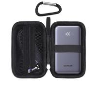 worfty Funda para batería externa UGREEN de 10,000 mAh, 22,5 W (PB507), bolsa de almacenamiento protectora de viaje rígida, solo caja (negro)