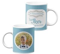 Worfull Regalos Taza comunion niña y niño | personalizada nombre y fecha | regalo COMUNION niña y niño | detalles | taza personalizada mi primera comunión