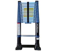 WORHAN 4.4m Escalera Telescopica Pro 440cm ESTABILIZADOR RETRÁCTIL Función Espaciadora de Pared Incorporada Multiuso Multifuncional Aluminio Anodizado Normativa EN131 1K4.4