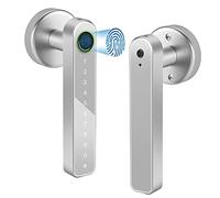 worien Cerradura Puerta Inteligente Cerradura Puerta Entrada Sin Llave Cerradura Puerta Teclado con Manija, Cerradura Puerta Huella Digital con Control WiFi AplicacióN Tuya