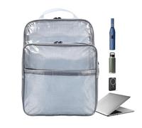 Work Backpack for Women - Large Capacity Anti-Static Clear Laptop Bag, Multiusos Tool Bag for Men, Durable Travel and Gear Organizer | Backpack for Computer, School, College, Gym, Office, Camping,