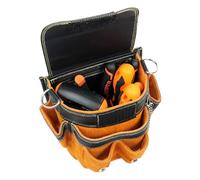 Work Belt Pouch - Waterproof Pocket Pack, Multiple Tool Organizer, Shoulder Strap Detachable Belt Holder | Heavy Duty Utility Bag for construction electrical maintenance professional garden home elect