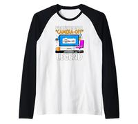 Work from Home Professional Camera Off Legend Humor Camiseta Manga Raglan