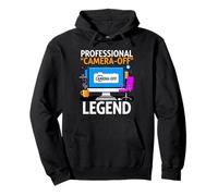 Work from Home Professional Camera Off Legend Humor Sudadera con Capucha