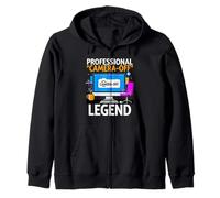 Work from Home Professional Camera Off Legend Humor Sudadera con Capucha