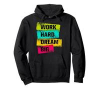 Work Hard & Always Dream Big Graphic Tees & Cool Designs Sudadera con Capucha