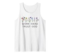 Work Hard Trust God Top Women Trust in God Trust in The Lord Camiseta sin Mangas