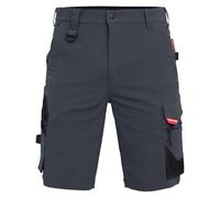 WORK IDEA Pantalones Cortos de Trabajo elásticos para Hombre, Corte Ajustado, Estilo Resistente para los más Altos