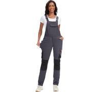 WORK IDEA Salopeta de Trabajo Femenina con Buena Elasticidad, múltiples Bolsillos y Uso Parcial del Tejido Cordura para Mayor Resistencia al Desgaste, Apta para Diversos entornos de Trabajo