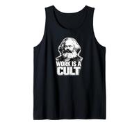 “Work IS A Cult”, Karl Marx, Comunismo, Marx Camiseta sin Mangas