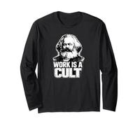 “Work IS A Cult”, Karl Marx, Comunismo, Marx Manga Larga