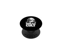 “Work IS A Cult”, Karl Marx, Comunismo, Marx PopSockets PopGrip Adhesivo