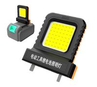 Work Light, Tool Battery Lamp, Plug and Play Led Light with 21v High Brightness, Utility Flashlight for Construction, Repair, Men, Boys, Adults, Mechanic Site Use, Black Orange
