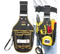 Work Pouch Men, Construction Tool Belt, Carpenter Hip Pouch, Utility Hardware Bag with Heavy Duty Construction and Adjustable Design for Every Task, 5.75x13.7 Inches