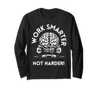 Work Smarter Not Harder, funny common sense. Manga Larga