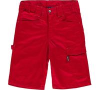 Work Team Bermuda de Tejido Elástico bidireccional por Construcción. Dos Bolsos de Abertura Inclinada en los costados y un Bolso Lateral con Pliegue i Hombre Rojo XL