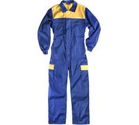 Work Team Buzo. Canesú Combinado, Cremalleras de Nylon, Dos Bolsos en Perneras con tapetas Combinados. Hombre Azulina+Amarillo 58